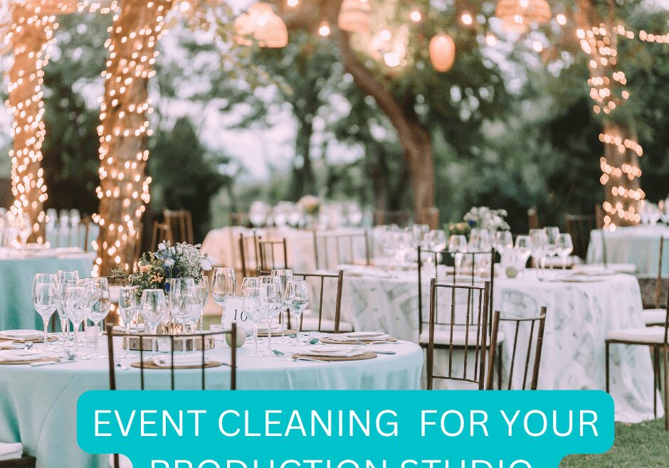 A picture of some tables and chairs in the middle of an outdoor event.